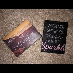 2 Quote Canvases from Icing